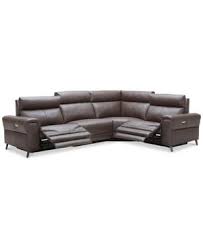 raymere 4 pc leather sectional sofa