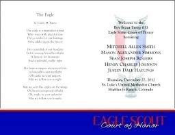 Eagle Scout Ceremony Invitations Fresh Court Of Honor And