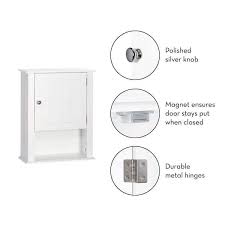 D Bathroom Storage Wall Cabinet