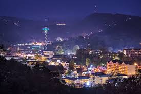 at night in gatlinburg with your family