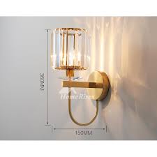 Contemporary Wall Sconces Crystal Art Deco Luxury Creative Aisle Stairs Wall Lamp Fixture For Sale