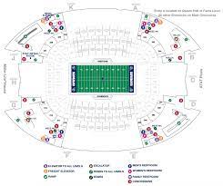 stadium maps at t stadium