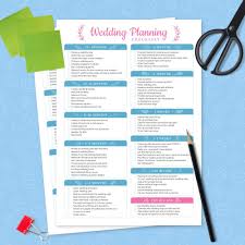 wedding plan checklists