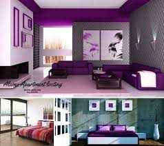 purple living room room colors
