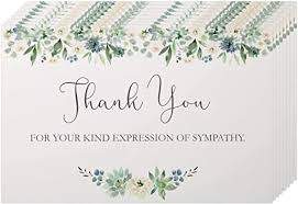 We have also designed a range of beautiful cards for you to use for. Amazon Com Funeral Thank You Cards With Envelopes 50 Pack Sympathy Thank You Cards Blank On The Inside Acknowledgement Cards For Family Friends Loved Ones Office Products
