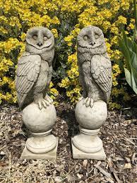 Buy Pair Of Barn Owl Finials Statues