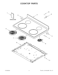 parts and plans for whirlpool range