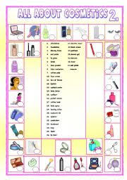 cosmetics worksheets