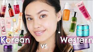 korean vs western skin care