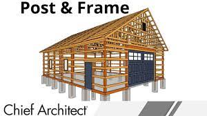 a pole barn post and frame structure