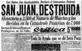 Terremoto de 1944 - San Juan al Mundo