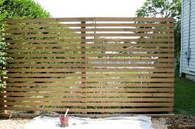 Modern Wood Slatted Outdoor Privacy