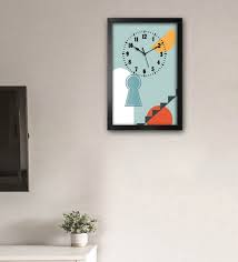 Buy Red Mdf Modern Wall Clock At 65