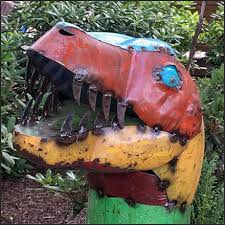 Garden Center Dinosaur Scrap Metal