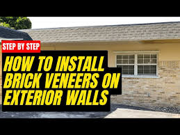 How To Install Brick Veneer Outside