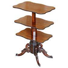 Antique Cuban Hardwood Dumbwaiter Table
