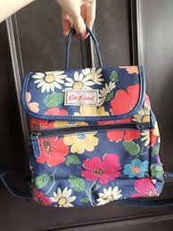 cath kidston navy fl mini backpack