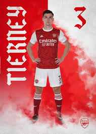 Recently kieran tierneytook part in 14 matches for the team arsenal. Kieran Tierney Poster By Arsenal Displate