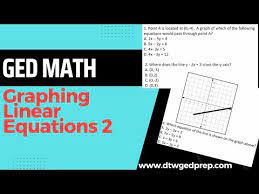 Graphing Linear Equations 2 Ged Math