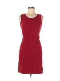 Details About Prada Women Red Casual Dress 42 Italian