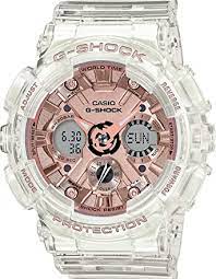 G shock watches are also available in a different variety of colors suitable for men and women. Buy Casio G Shock Women S Midsize Transparent Rose Gold Watch Gmas120sr 7a Online At Low Prices In India Amazon In