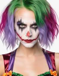 female joker halloween costume face