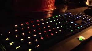 My Razer Blackwidow Chroma Light Up Keyboard