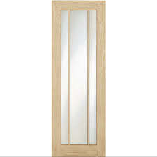 Oak Langdale Frosted Glass Sliding Door