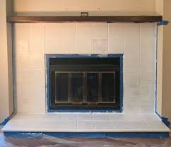 Fireplace Makeover How To Paint Tiles