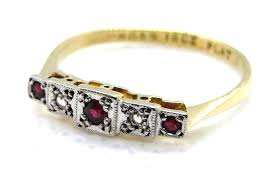 Art deco ruby and diamond ring from carolefranks.com, the finest vintage and antique jewellery at affordable prices. Art Deco Ruby And Diamond Ring 1 Central Vintage Jewellery