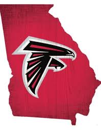 Nfl (national football league) franchise. Fan Creations Atlanta Falcons Team Logo State Sign Touchdown Gifts Inc