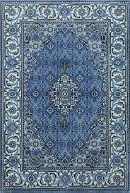 indian mahi blue rectangle 2x3 ft wool