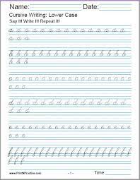 50 cursive writing worksheets