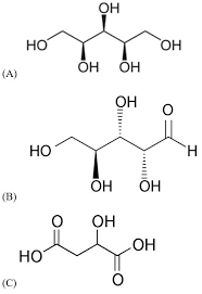 l arabinose b and dl malic acid