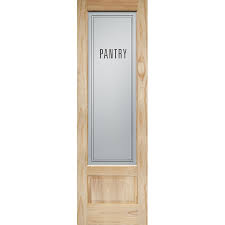 8 0 Tall Modern Pantry Glass Pine