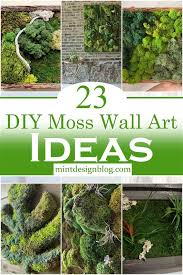 23 Diy Moss Wall Art How To Make A