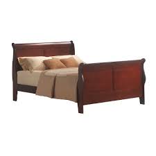 Scrolled foot and headboards and wooden bun feet offer an updated 19th century empire appeal. Sleigh Beds Mid Century Modern Furniture Decor Target