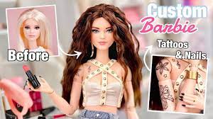 custom barbie doll giving this doll a