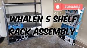 how to emble a whalen 5 shelf rack