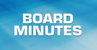 Image result for board minutes