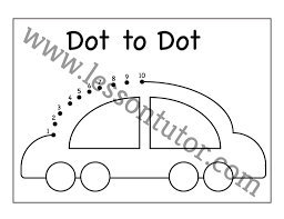 Our website use cookies to improve and personalize your experience and to display advertisements(if any). Dot To Dot Car Numbers 1 10 Worksheet Kindergarten Lesson Tutor