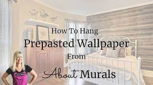 how to hang prepasted wallpaper bought