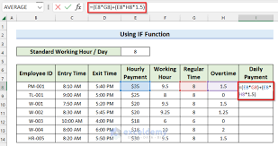 calculate payroll overtime with formula