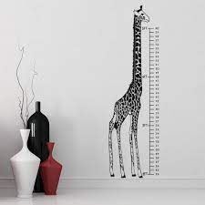 Giraffe Height Chart Growth Chart Wall