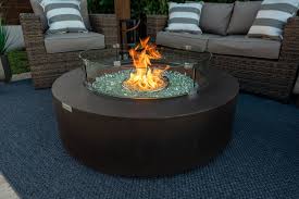 Get free shipping on qualified propane, fire pit table gas fire pits or buy online pick up in store today in the outdoors department. 42 Round Outdoor Propane Gas Fire Pit Table In Brown Shop4patio Com