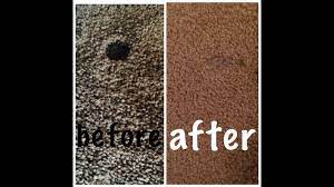 how to fix burn holes in carpet you