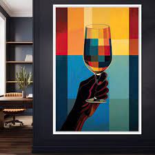 Handcrafted Wineglass In 2023 Canvas