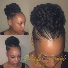 So, hold tight, and let's dive into the top 20 cornrows hairstyle for the kids. Love This Cute Goddess Braids Into A Bun Protective Hairstyle On Natural Hair With Braided Cornrows Twist Braid Hairstyles Natural Hair Styles Goddess Braids