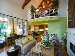 lime green accent wall in great room