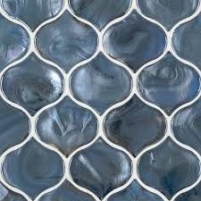 Blue Shimmer Arabesque Tile Msi